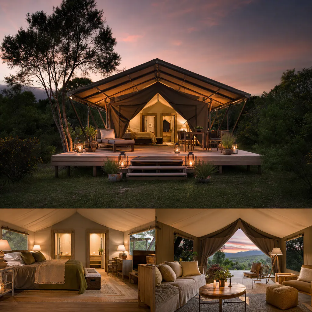 Glamping beneath the open sky at Raprager Farms